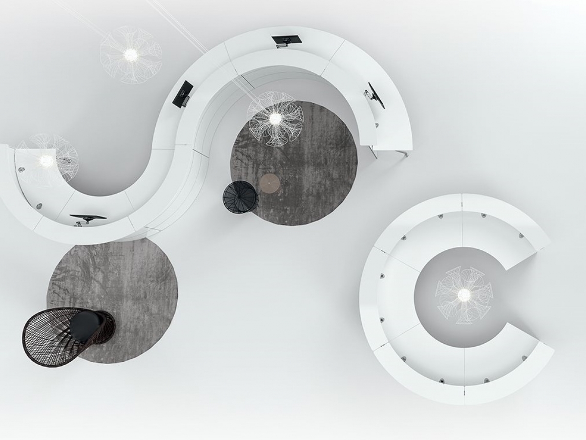 Banque d'accueil modulable arrondie - DV701 ABAKO_1