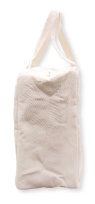 Sac réutilisable en toile de coton naturelle recyclée - fermeture éclair 38,5 cm - isolation feutre aiguilleté_1