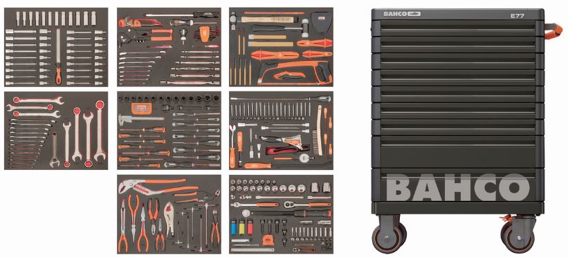 Servante d'atelier pour réparation automobile - 357 Pcs - 9 tiroirs - E77_1