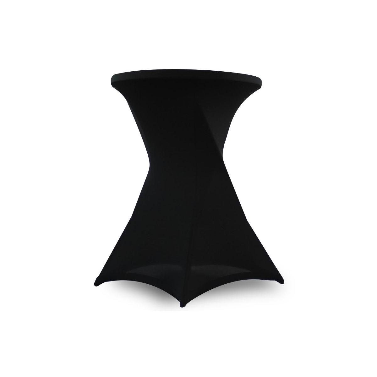 Mange-debout pliant avec housse noire - Diamètre 80 cm, Hauteur 110 cm - Plateau PEHD et structure acier époxy_1