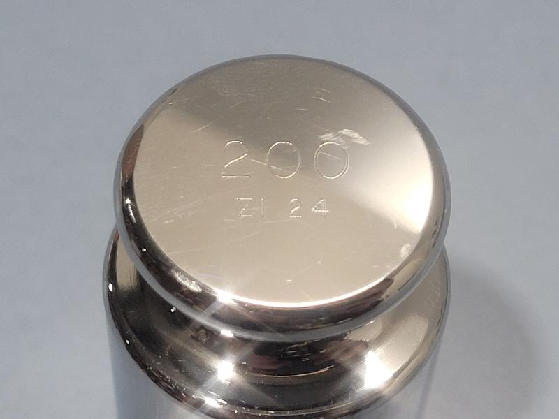 Poids d'étalonnage ZWIEBEL 200g classe F1 INOX_1