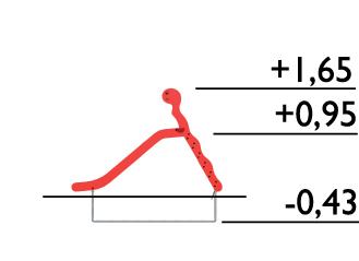 Toboggan Larven réf-8001172 - Hags - pour enfants 3-5 ans - dimensions 2300x500x1650 mm_1
