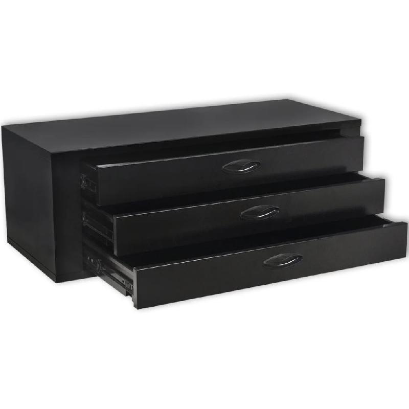 Vidaxl coffre à outils métallique 3 tiroirs noir 20121_1