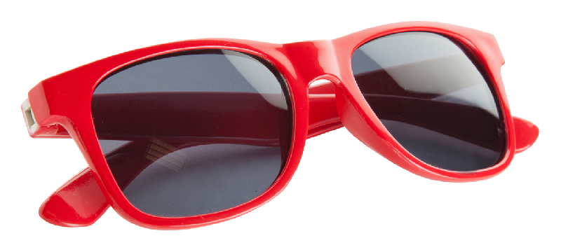 Lunettes de soleil pour enfants - plastique trendy - protection UV 400 - couleur rouge_1