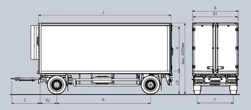 A.Ko - Remorque frigorifique Schmitz Cargobull - FERROPLAST, longueur intérieure 6950 à 7350 mm_1