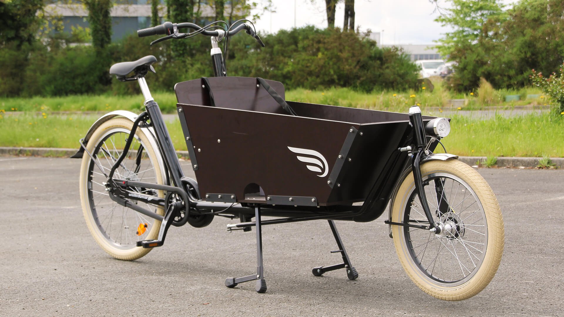 Biporteur AMSTERDAM AIR edrive500 - Vélo cargo électrique avec moteur Pendix 65 Nm_1