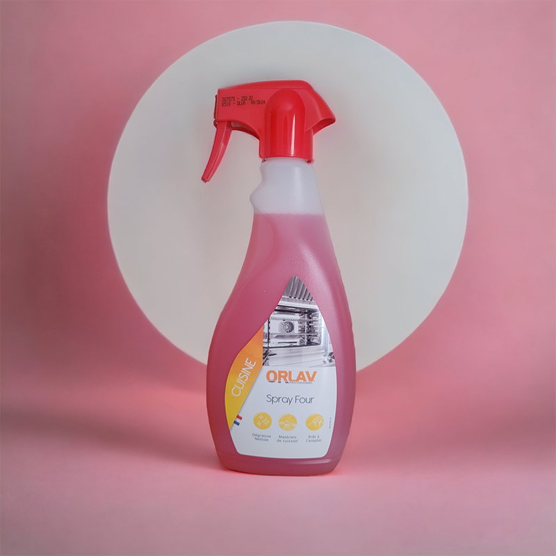 Décapant four puissant - spray 750ml - désincrustant pour graisses et dépôts carbonisés - marque ORLAV_1