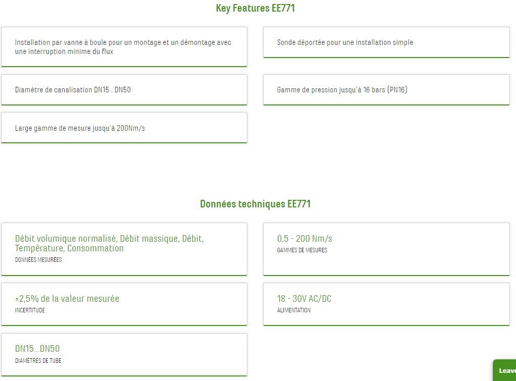 Ee771 - débitmètres massiques - e+e elektronik - pour l’air comprimé et les gaz_1