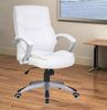 Fauteuil de bureau 120 blanc - pivotant, similicuir haut de gamme, mécanisme multifonctionnel_1