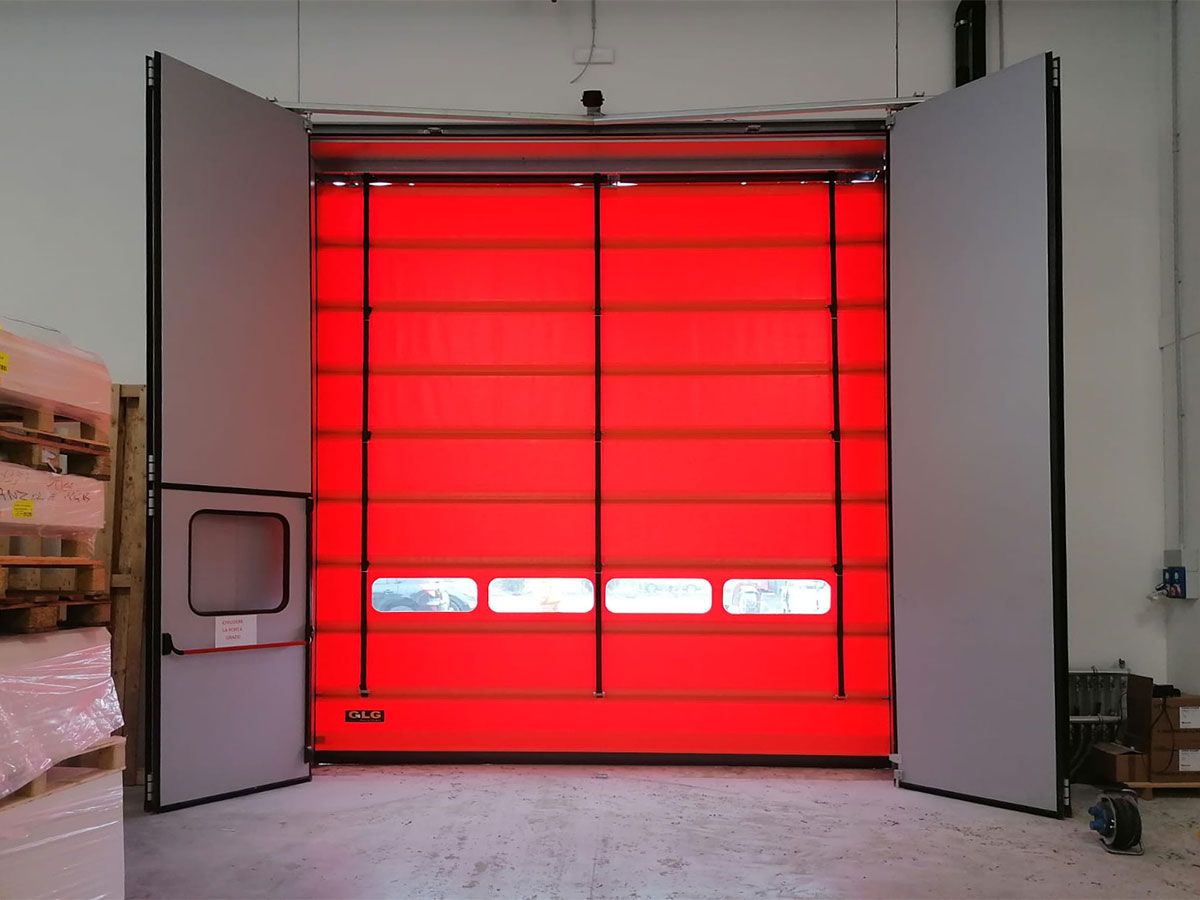 Porte pliante industrielle - Panneaux rigides anti-cambriolage - Hermétique et sécurisée_1