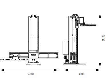 Robot manipulateur pour palettes - Platon - Poids : 2840 kg - Manipulation de palettes de 600 à 1400 mm_1