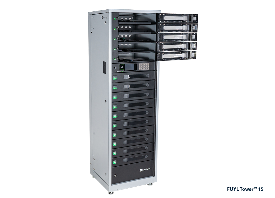 Système de casier connecté intelligent - LocknCharge FUYL Tower 15 Pro - 15 baies avec recharge USB-C et sécurité RFID_1