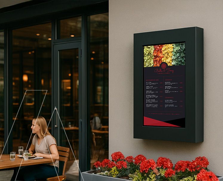 Totem tactile extérieur - FLASH - Parfait pour vos extérieurs, robuste aux températures extrêmes_0