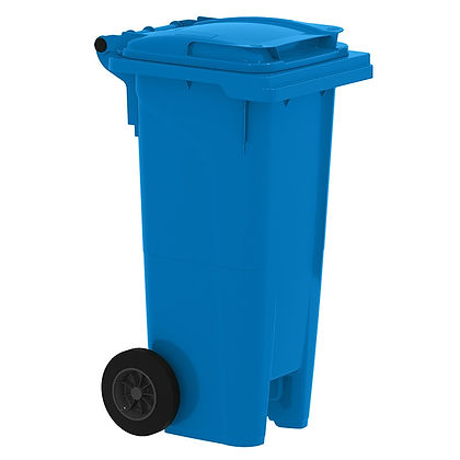 Bac roulant 2 roues 80L - système de verrouillage et tri des déchets_1