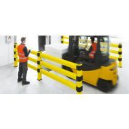 Barrière de protection piéton - MPM - LINK 150/3 - ajustable en hauteur avec trois traverses_1