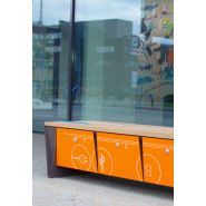 Ebq110-01 - Banc connecté MMCité 1 a.S. - 6 caissons verrouillables - hauteur 440 mm_1