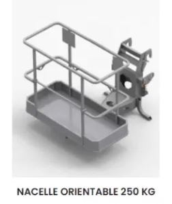 Nacelle orientable pour chariot télescopique - Modèles de 250 KG et 500 KG_1