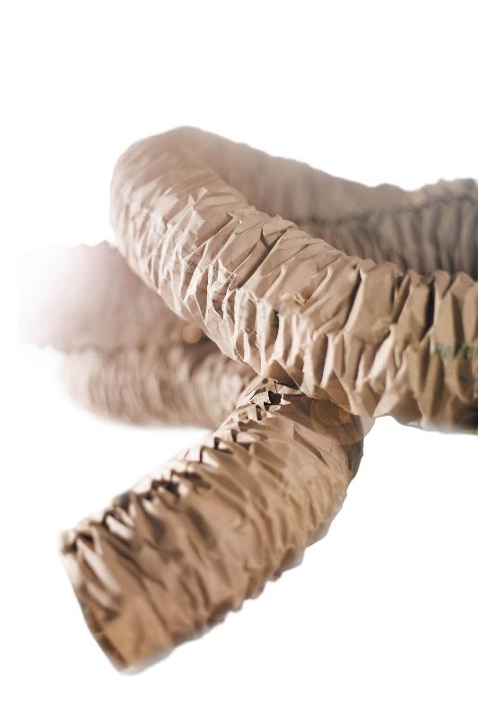 Papier froissé pour machine Chevron 3 - 252169 – 200 mm x 500 m - Kraft brun_1