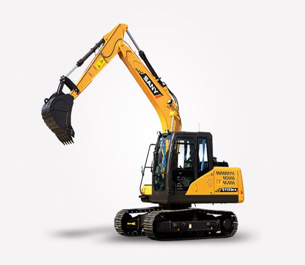 Excavatrice SANY SY135C avec cabine innovante pour une meilleure visibilité