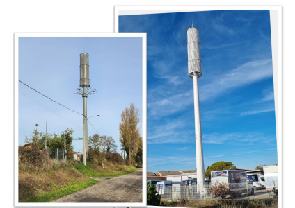 Pylônes design Klattes - Radôme brise-vue modulable - Maintenance aisée_1