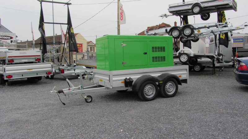 Remorque à 2 essieux freinés - Humbaur HA 2331 - grande qualité de fabrication avec accessoires et équipements variés_1