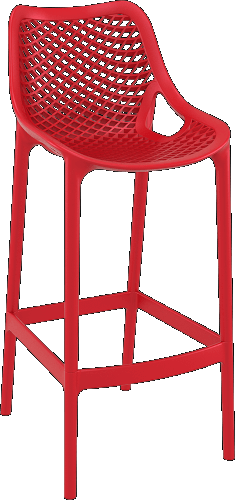 Lot de 4 Chaises de Bar empilables - Polypropylène - AIR_1