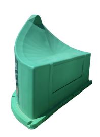 Balise de signalisation J14a - Zones peintes hachurées blanches - Divergence - STI Balisage routier - PEHD anti-UV - Norme NF P 98 587_1
