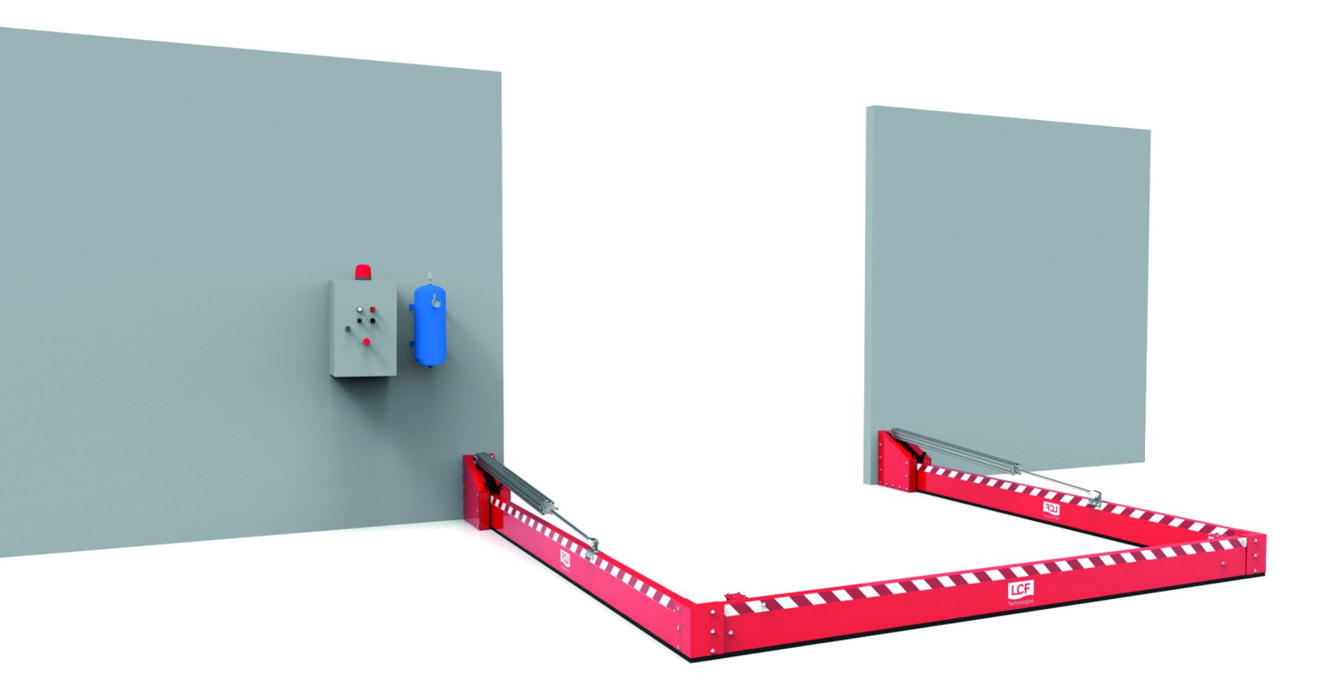 Barrière de rétention automatique pour quai - MT Environnement - Extinction incendie et rétention de produits dangereux_0