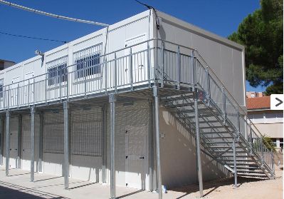 Escaliers droits à géométrie variable - Bombrun - en acier galvanisé conformes normes NF E85-015_1