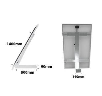 Extension mono panneau pour Unifix 800 EGF - Fixation robuste en acier galvanisé, inclinable 10° à 60°_1