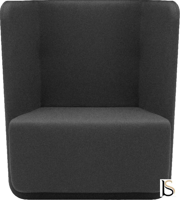 Fauteuil Softline Basket- 1 place - Standard, Feld Anthracite 610_1