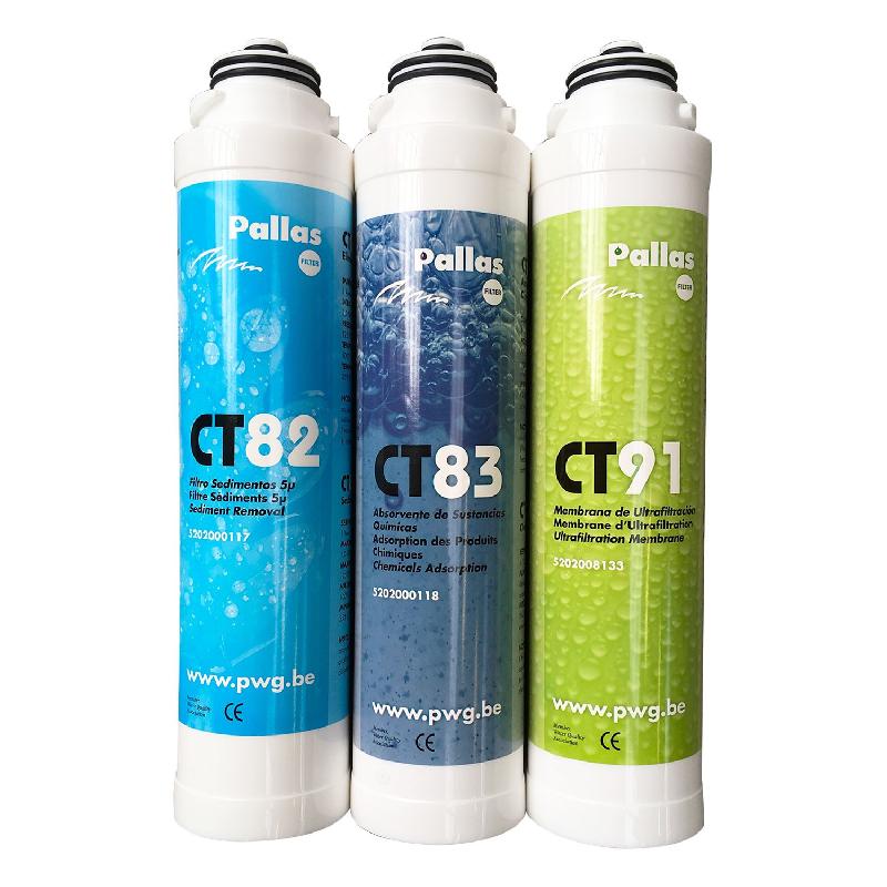 Lot de 3 cartouches filtrantes pour filtre sous évier trio uf ft82 - ft83 et ft91_1