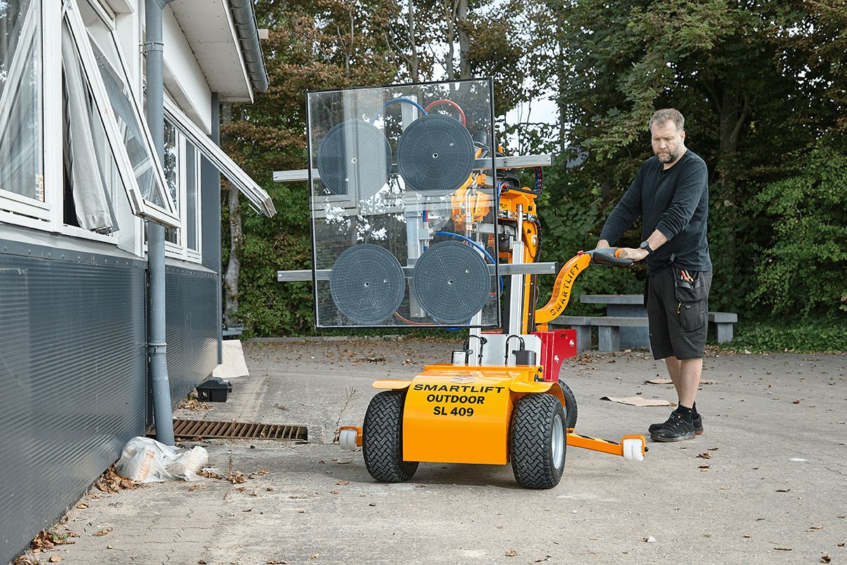 Robots de pose de vitrages lourds Smartlift SL 409 OUTDOOR - lève-vitres tout terrain avec longue durée de vie, capacité 430 kg_1