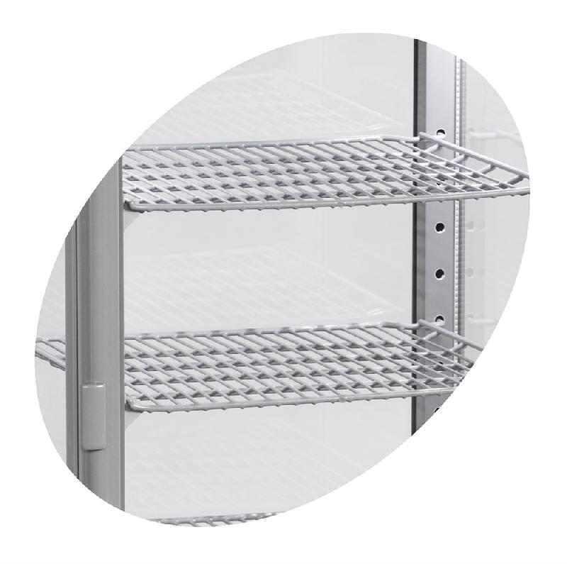 Vitrine panoramique réfrigérée positive grise 78 litres | Tefcold - UPD80-GREY_1