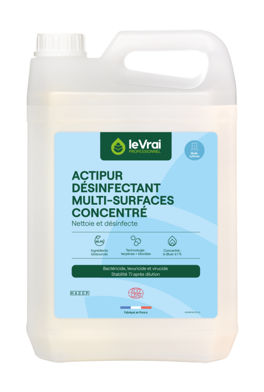 Actipur desinfectant multi-surfaces concentre ecocert ph:1,5 / 2,5 le vrai (5501) bidon de 5l_1