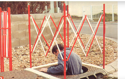 Barrière extensible - Sodimar - Barex carrée ou rectangulaire, dimensions 1000x1000mm, 1500x1000mm ou 3000x1000mm_1