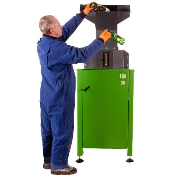 Broyeur de verre G5 - Réduction 5:1 - 60 à 100 bouteilles/min - Verre pilé non coupant_1