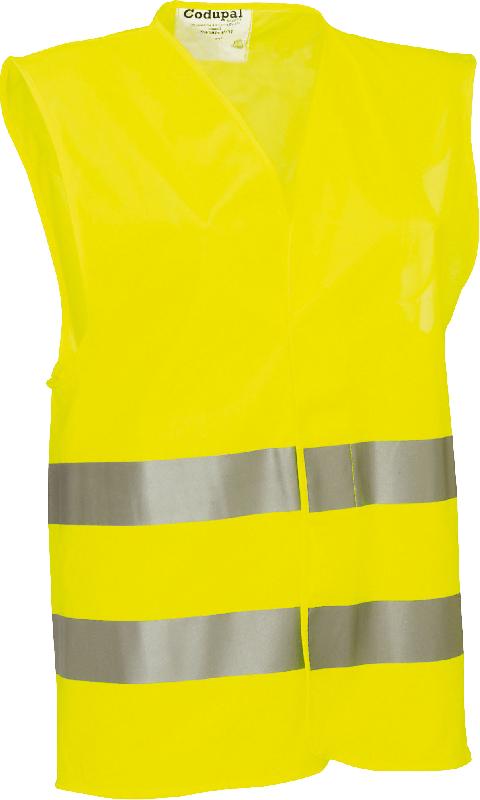 INCAR - Gilet de sécurité jaune - Norme EPI EN ISO20471:2013+A1:2016 classe 2 - 930370_1