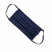 Mask3p-noir - masque en tissu 3 plis - VDM - 100% coton - lavable à 60 degrés avec barrette nasale_1