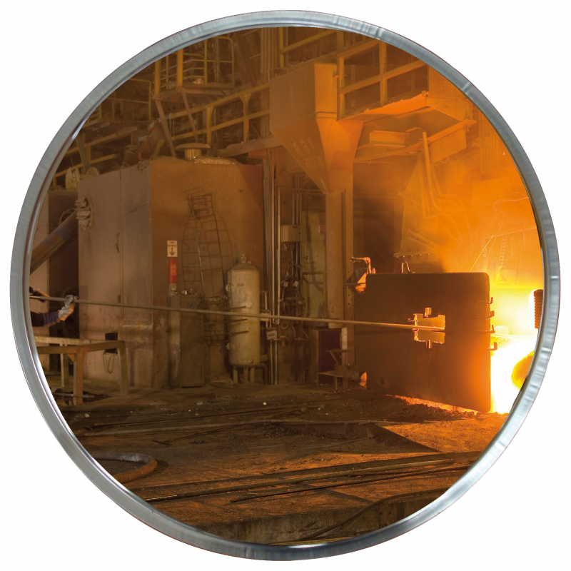 Miroir industrie et logistique - en acier inoxydable - pour environnements contraints et contrôle 2 directions_1