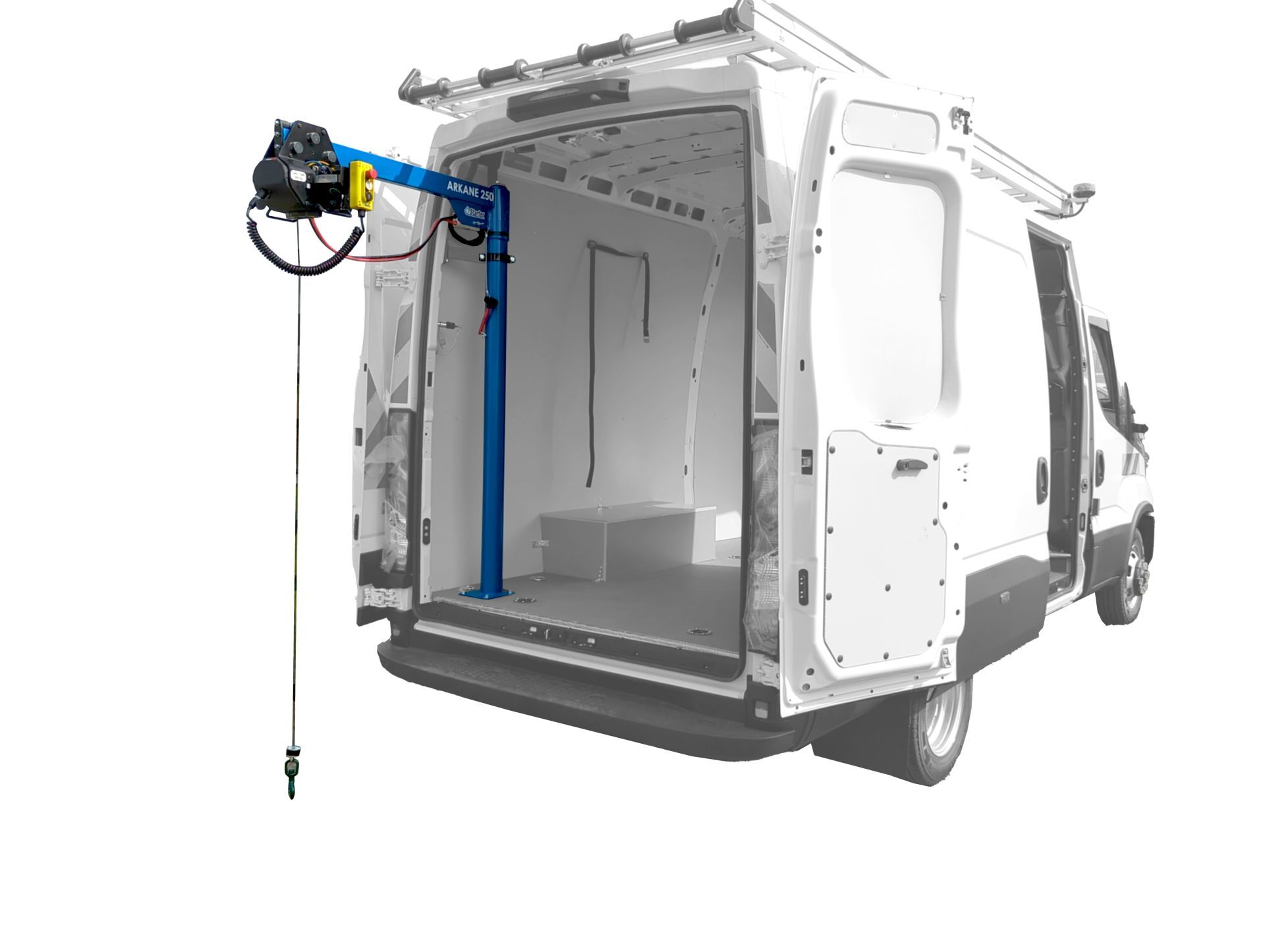 Potence de levage électrique pour véhicule utilitaire - capacité de levage 500 kg_1