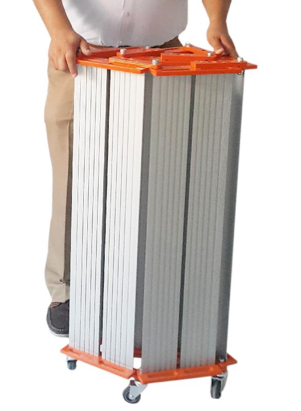 Rampes enroulables à roues - aluminium anticorrosion - pour obstacles jusqu'à 5-6 marches_1