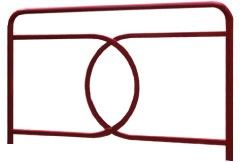 Barrière LE NÔTRE - Serem - tube acier - longueur 150 cm - hauteur 100 cm - peinture époxy antirouille_1