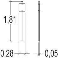 Bornes de jalonnement Courir - Proludic - 1,80 m de hauteur - Réf. J3733_1