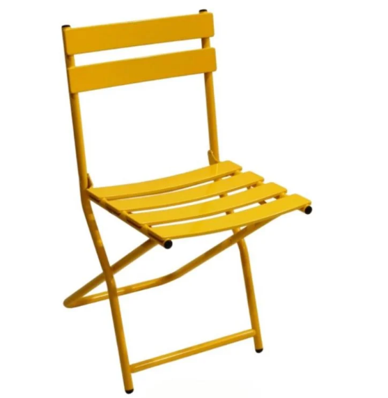 Lot de 20 chaises pliantes avec piétement en acier - Square_1