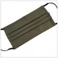 Mask3pvertmilitaire - masque en tissu 3 plis - VDM - 2 couches en tissu épais - barrière lavable et réutilisable_1