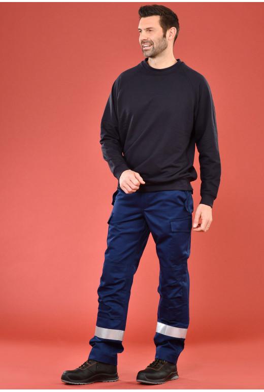 Sweat multirisques ATEX maille - réf. 002*ARC - marine - protection en ISO 11612 et IEC 61482-2_1