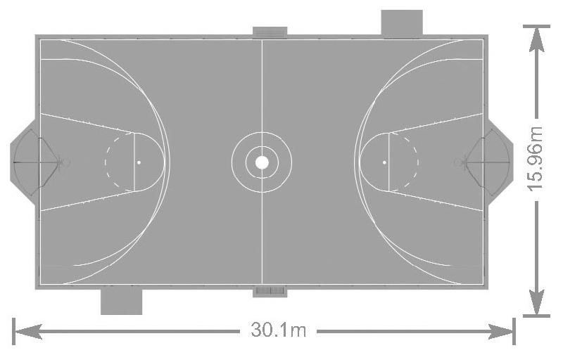Terrain multisport Arena Miami réf-8019756 - Hags - 30100 mm de long, 16000 mm de large, zone de sécurité de 447 m²_1
