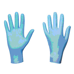 Gant à usage unique en nitrile bleu - Référence epigants100a - Taille L - Non stérile et non poudré_1