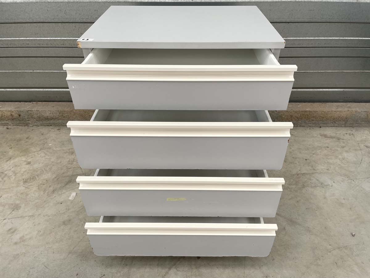 Meuble sous paillasse de laboratoire d'occasion - 4 tiroirs - Réf. P21091215_1